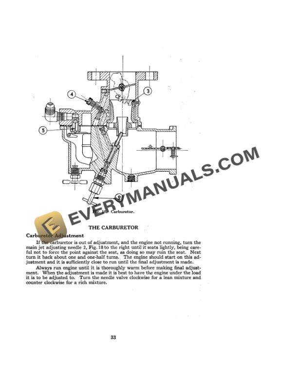 Case DC Tractor Operator Manual 5281-3