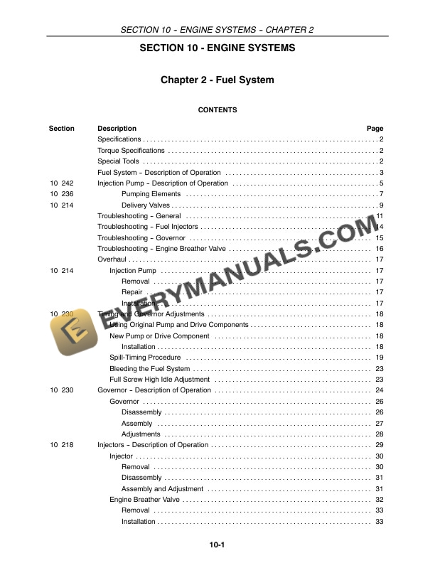 Case DX18E, DX22E, DX24E, DX25E Tractor Repair Manual 87352317-4