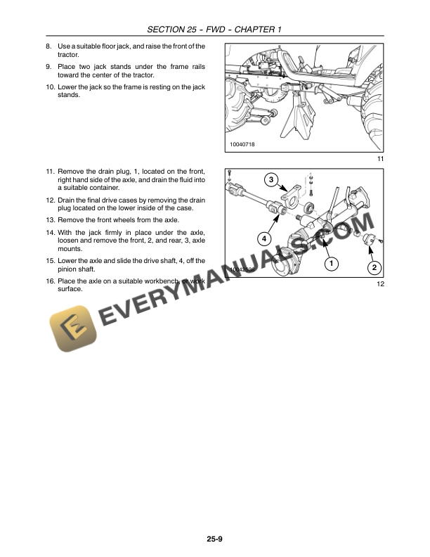 Case DX18E, DX22E, DX24E, DX25E Tractor Repair Manual 87352317-5