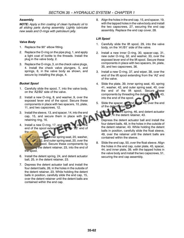 Case DX18E, DX22E, DX24E, DX25E Tractor Repair Manual 87352318-5