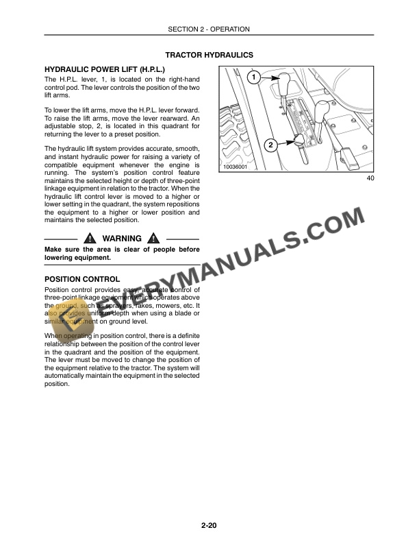 Case DX21, DX24 Tractor Operator Manual 87300158-3