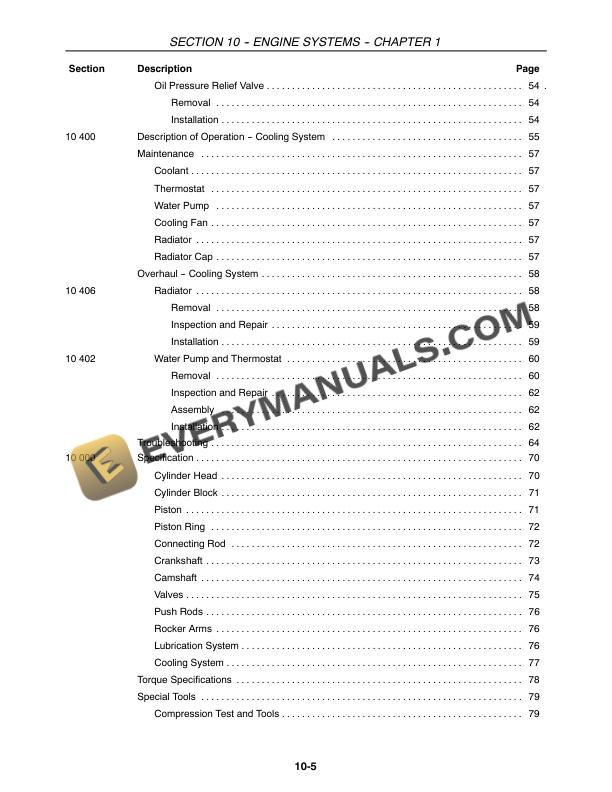 Case DX21, DX24 Tractor Repair Manual 87055744-2