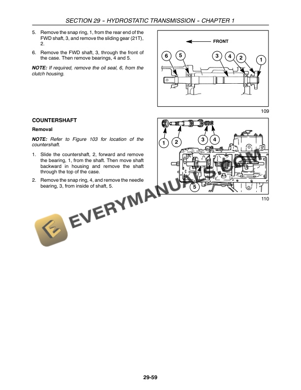 Case DX21, DX24 Tractor Repair Manual 87055745-5