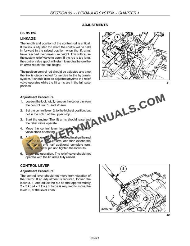 Case DX21, DX24 Tractor Repair Manual 87055746-3