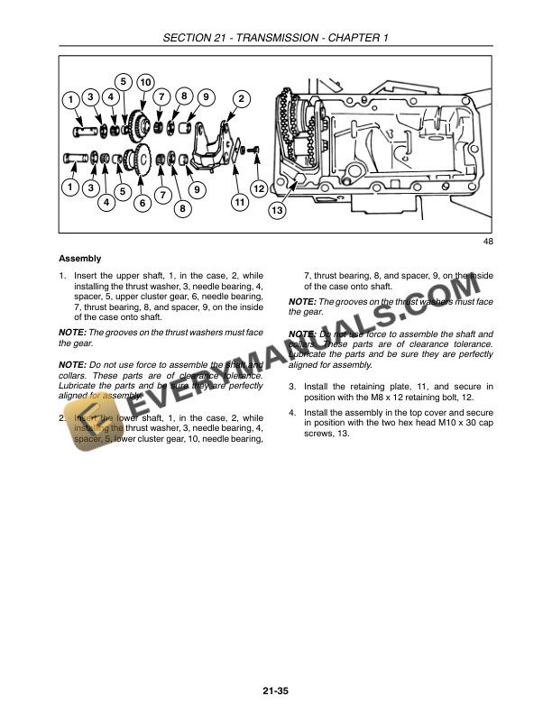 Case DX23, DX26 Tractor Repair Manual 87367150-2