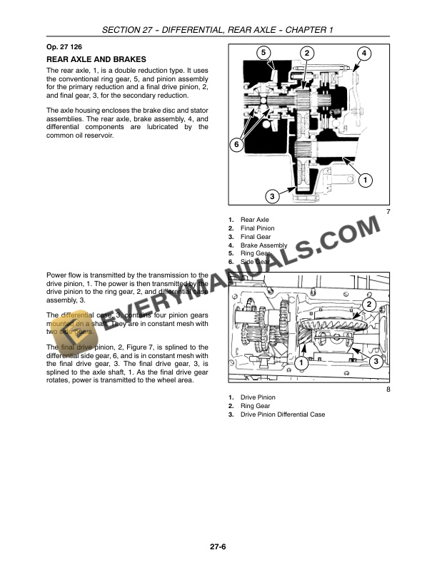 Case DX23, DX26 Tractor Repair Manual 87367150-3
