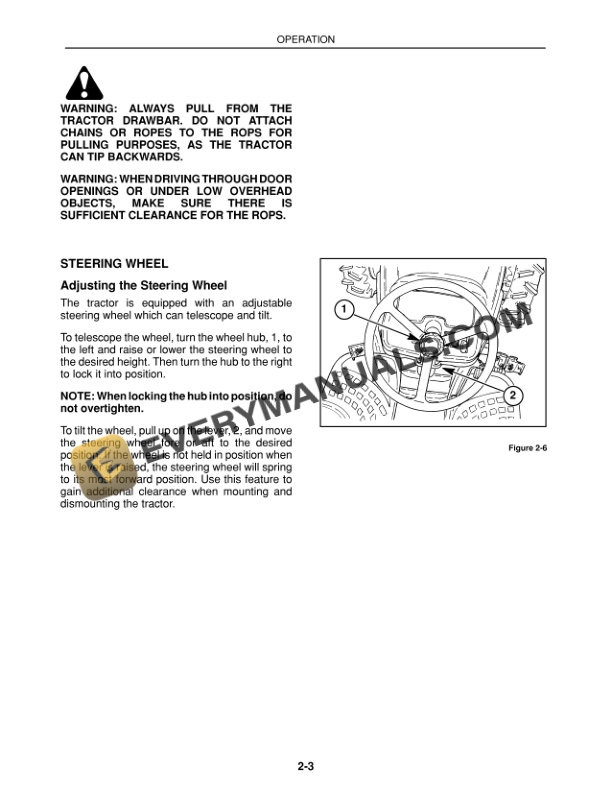 Case DX25, DX29, DX33 Tractor Operator Manual 86617542-2