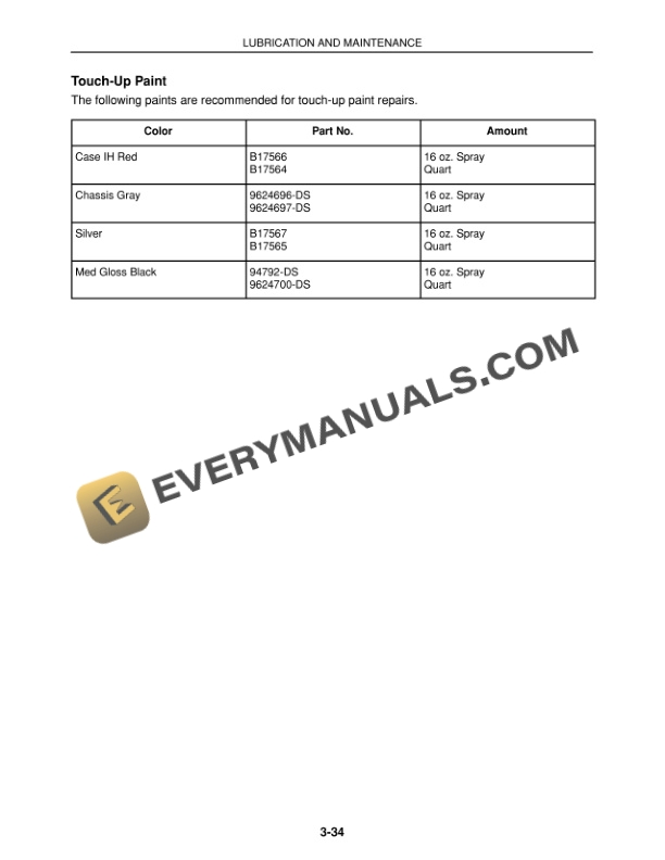 Case DX25, DX29, DX33 Tractor Operator Manual 86617542-5