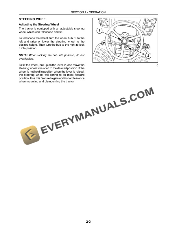 Case DX29, DX33 Tractor Operator Manual 87310108-2