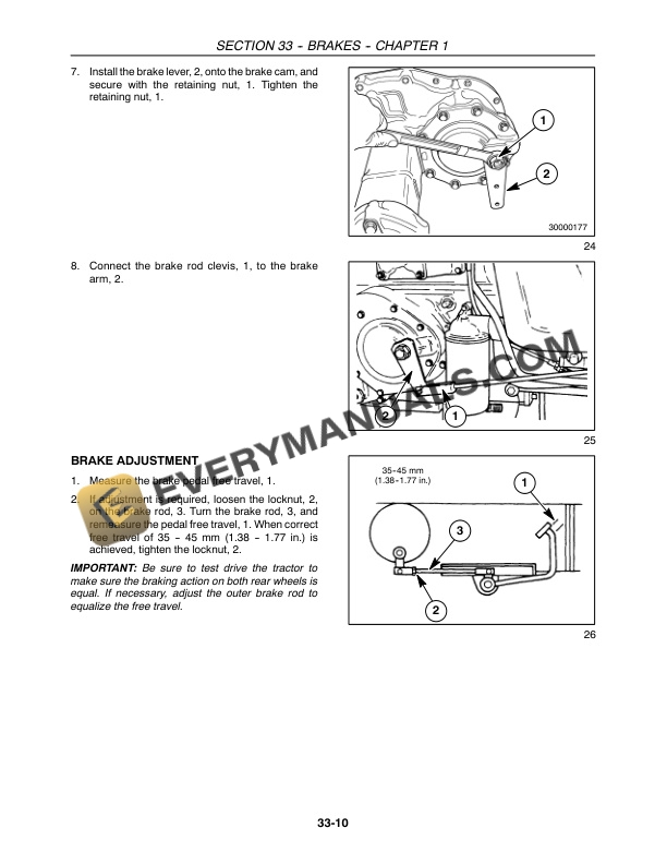Case DX29, DX33 Tractor Repair Manual 87059226-2