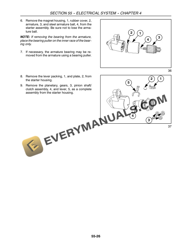 Case DX29, DX33 Tractor Repair Manual 87059227-5
