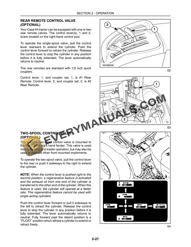 Case DX31, DX34 Tractor Operator Manual 87544700-3