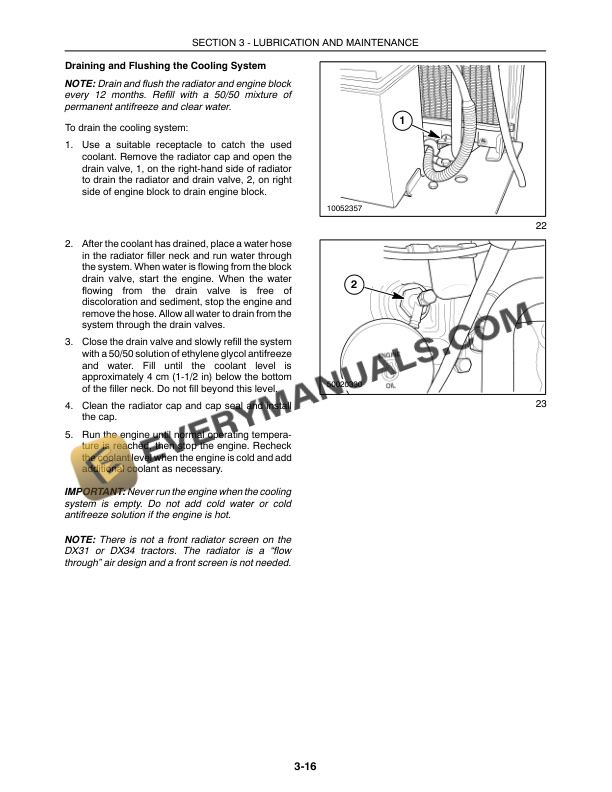 Case DX31, DX34 Tractor Operator Manual 87544700-4