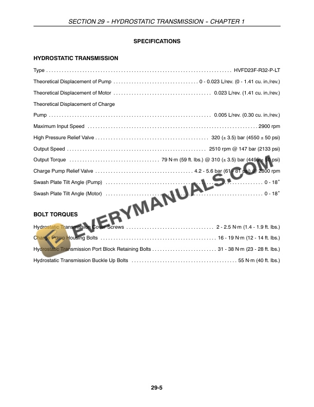 Case DX31, DX34 Tractor Repair Manual 87535063-4