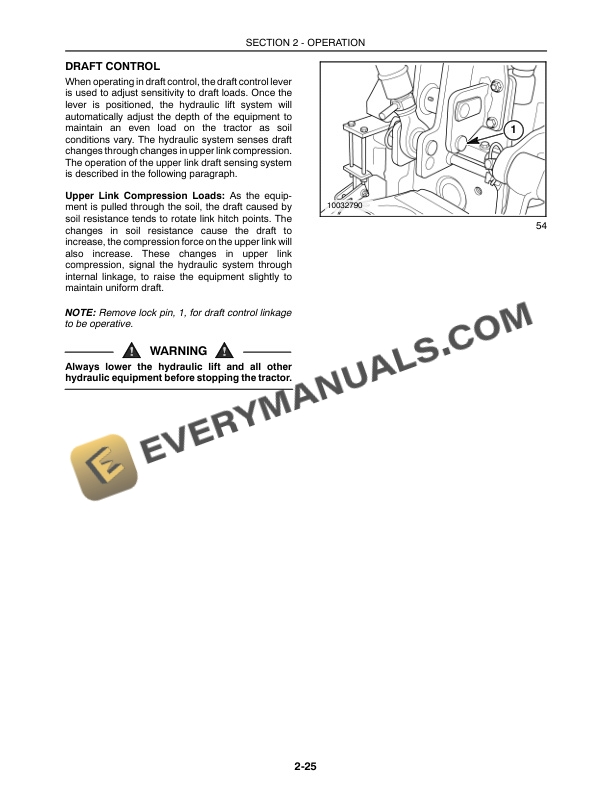 Case DX48, DX55 Tractor Operator Manual 87300478-3