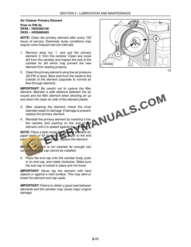 Case DX48, DX55 Tractor Operator Manual 87544706-4