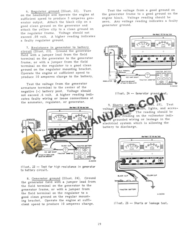 Case Electrical Equipment Farmall Cub Tractor Service Manual GSS-1012-4
