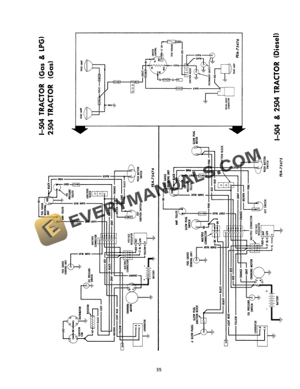Case Electrical Specifications and Wiring Schematics Service Manual GSS-1308C-4