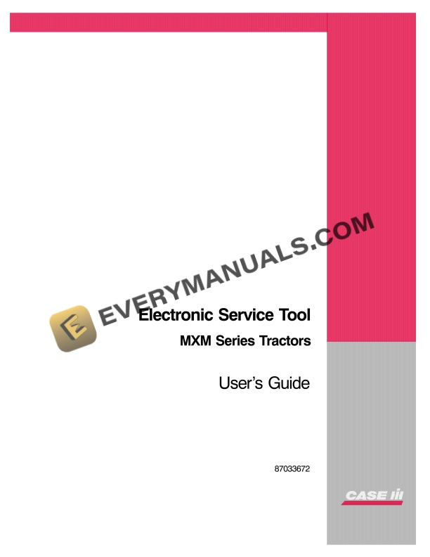 case electronic service tool mxm series tractor user guide 87033672 1