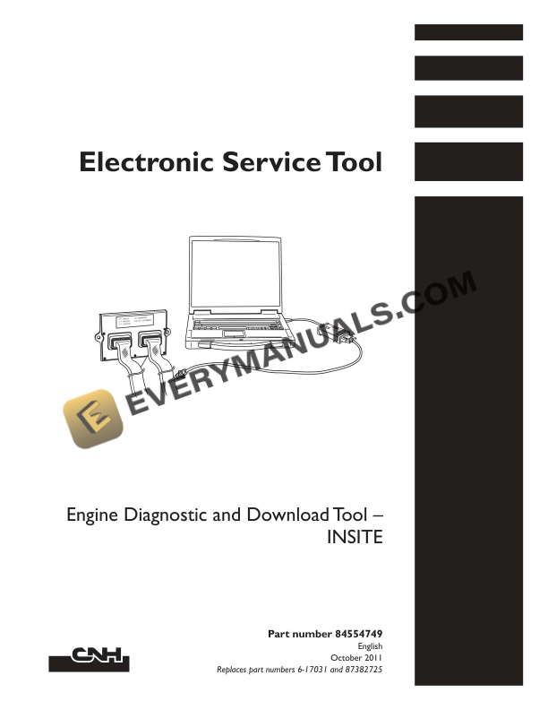 case engine diagnostic and download tool insite electronic service tool 84554749 1