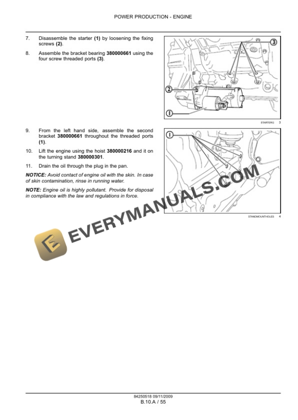 Case Engine NEF Tier 3 F4CE9484, F4CE9684, F4DE9484, F4DE9684, F4DE9687, F4GE9484, F4GE9684, F4HE9484, F4HE9684 Service Manual 84250518-2