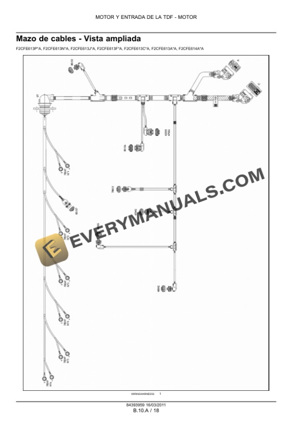 Case F2CFE613A-A, F2CFE613C-A, F2CFE613E Service Manual 84393959 ES-2