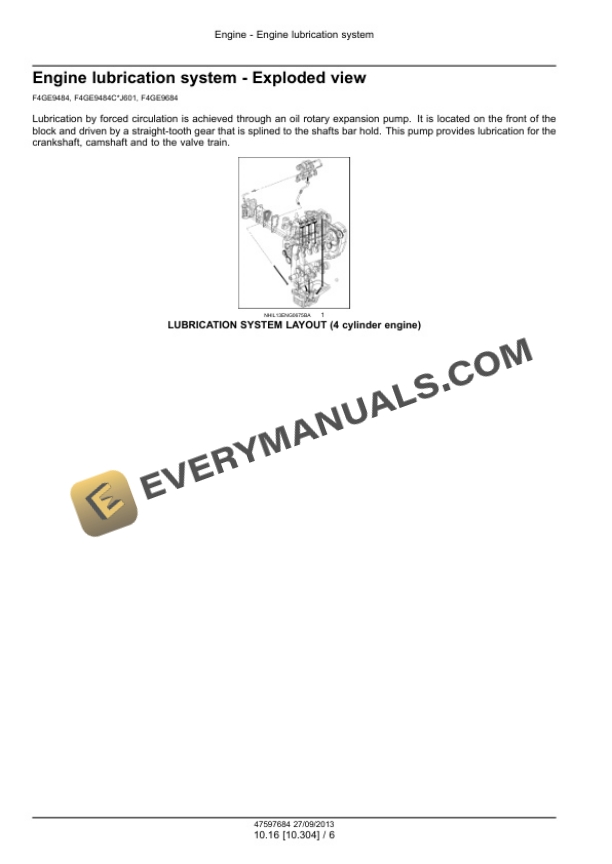 Case F4CE9484, F4CE9487A, F4CE9487N, F4CE9684, F4DE9484, F4DE9684B Service Manual 47597684-5