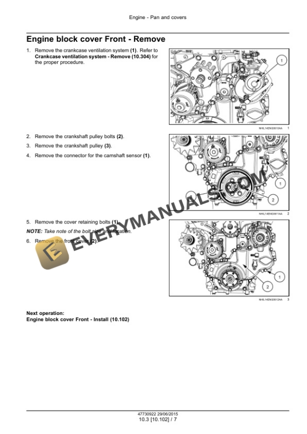 Case F5 Tier 4B (Final) and Stage IV Engine Service Manual 47730922-2