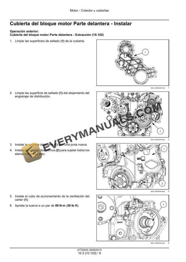 Case F5 Tier 4B (Final) and Stage IV Engine Service Manual 47730930 ES-2