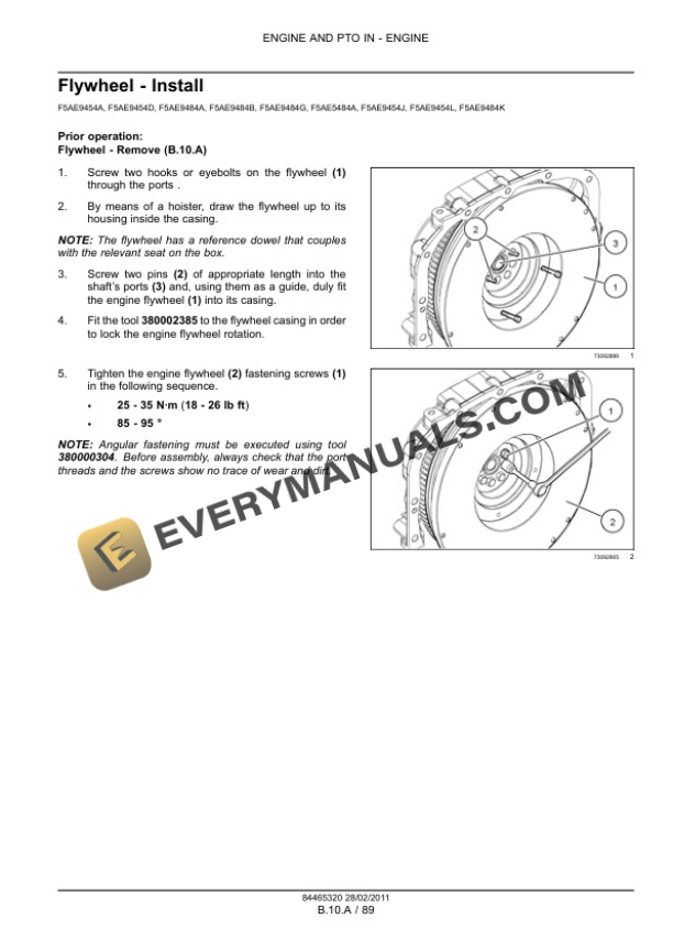 Case F5AE5484A, F5AE9454A, F5AE9454D, F5AE9454J, F5AE9454L, F5AE9484A, F5AE9484B, F5AE9484G, F5AE9484K, F5CE5454B Service Manual 84465320-3