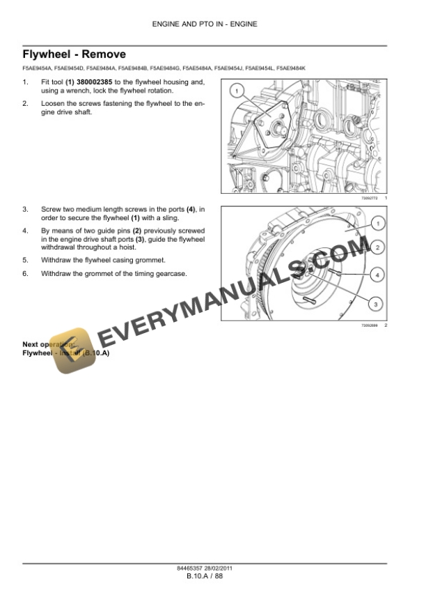 Case F5AE5484A, F5AE9454A, F5AE9454D, F5AE9454J, F5AE9454L, F5AE9484A, F5AE9484B, F5AE9484G, F5AE9484K, F5CE5454B Service Manual 84465357-3