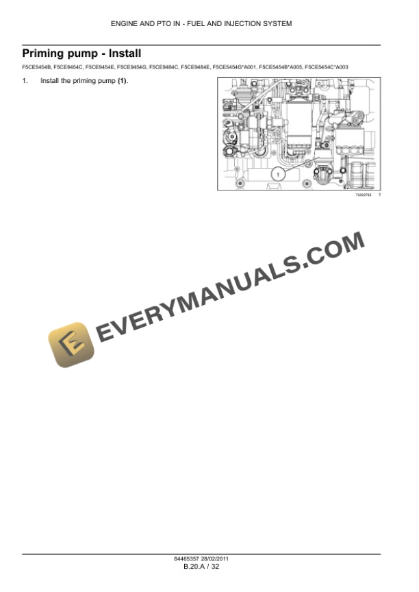 Case F5AE5484A, F5AE9454A, F5AE9454D, F5AE9454J, F5AE9454L, F5AE9484A, F5AE9484B, F5AE9484G, F5AE9484K, F5CE5454B Service Manual 84465357-4