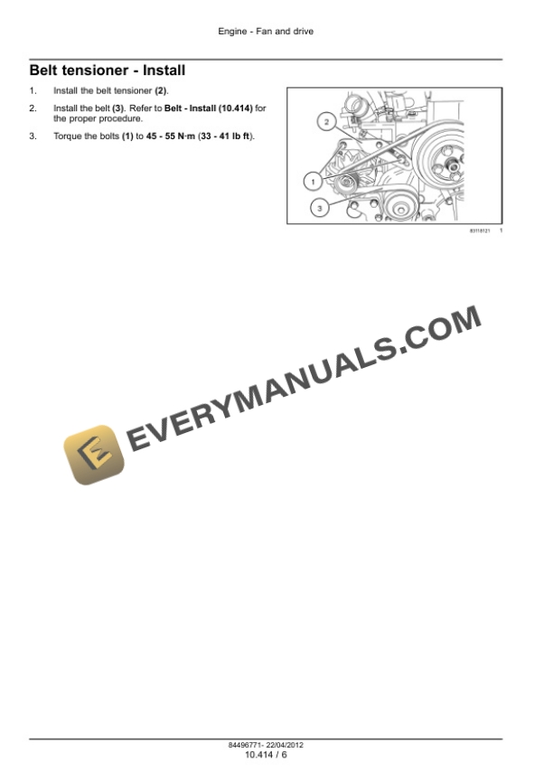 Case F5DFL413A-A001, F5DFL413A-A002, F5DFL413B Service Manual 84496771-5