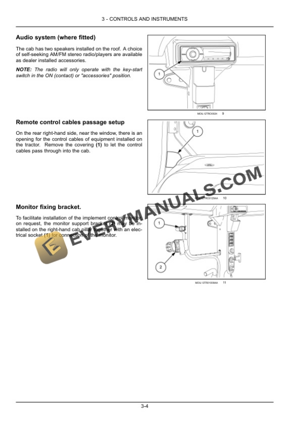 Case Farmall 105U, 115U Efficient Power Tractor Operator Manual 47874338-2
