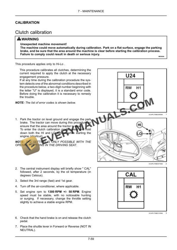 Case Farmall 105U, 115U Efficient Power Tractor Operator Manual 47874338-5
