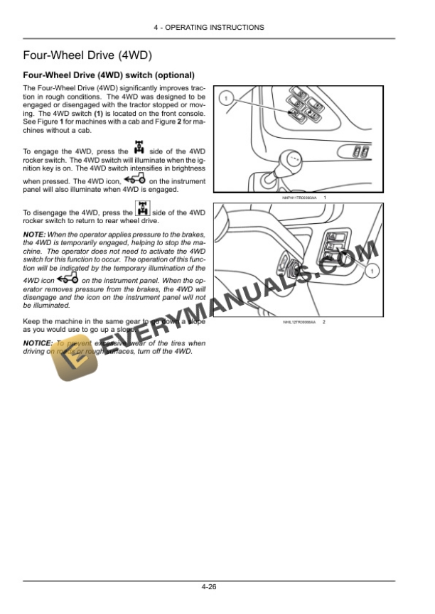 Case Farmall 110A, 120A, 125A, 140A Tier 3 Tractor Operator Manual 48042568-3