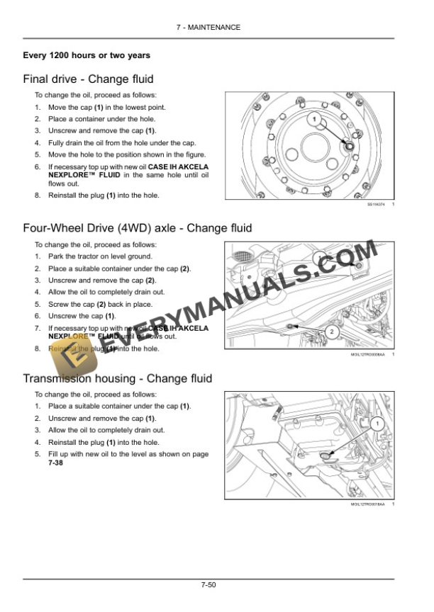Case Farmall 110U, 120U Tractor Operator Manual 47987590-5