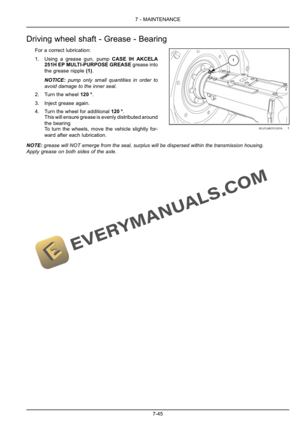 Case Farmall 110U, 120U Tractor Operator Manual 48073641-5