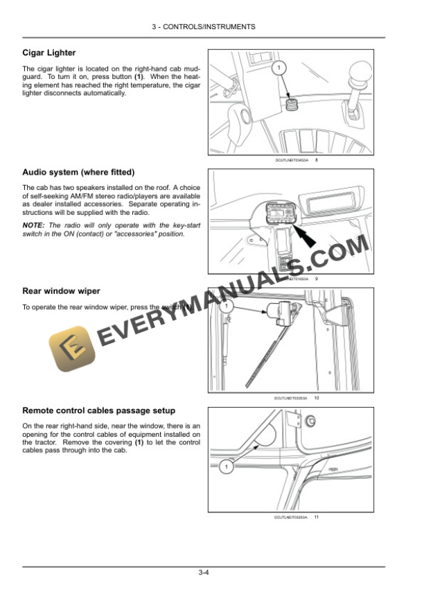 Case Farmall 115C Tractor Operator Manual 47604432-2