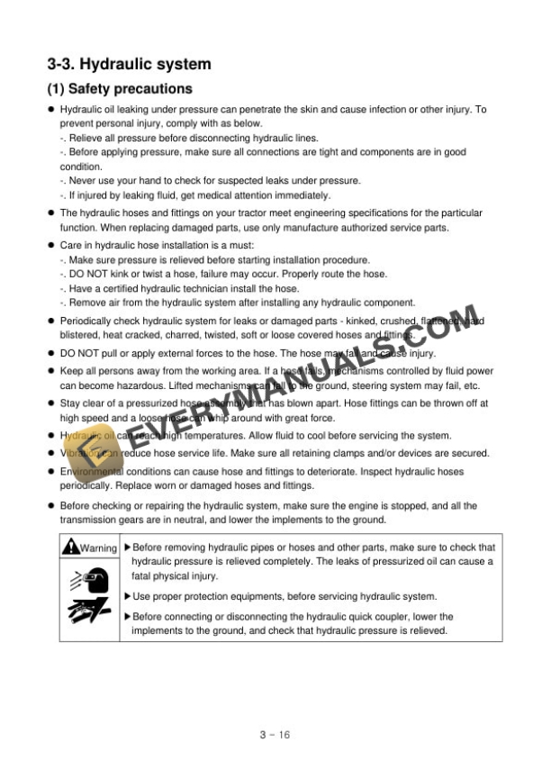 Case Farmall 30B, Farmall 35B Compact Tractor Operator Manual 52112704-3