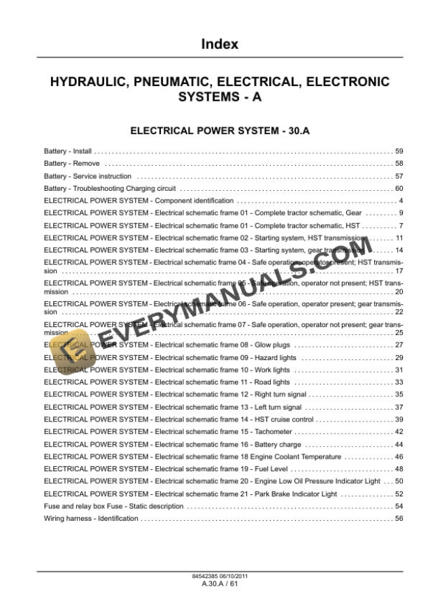 Case Farmall 30B, Farmall 35B Tractor Service Manual 84542385-2