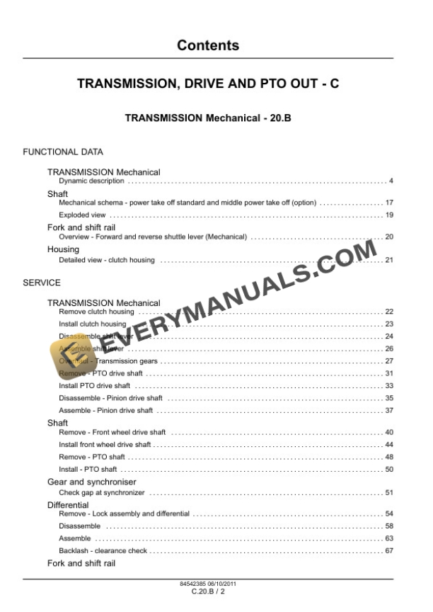 Case Farmall 30B, Farmall 35B Tractor Service Manual 84542385-3
