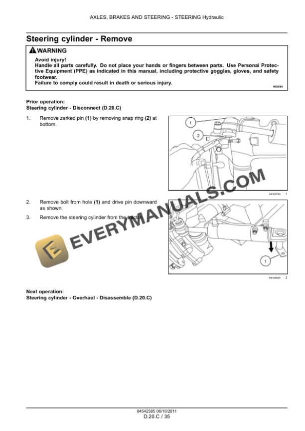 Case Farmall 30B, Farmall 35B Tractor Service Manual 84542385-5