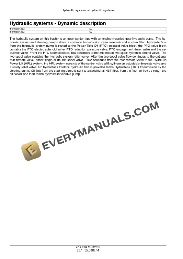 Case Farmall 30C, 35C Tier 4B (Final) Compact Tractor Service Manual 47998527 PDF 4 Case Farmall 30C, 35C Tier 4B (Final) Compact Tractor Service Manual 47998527 PDF - Image 2