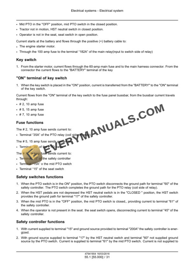 Case Farmall 30C, 35C Tier 4B (Final) Compact Tractor Service Manual 47998528-2