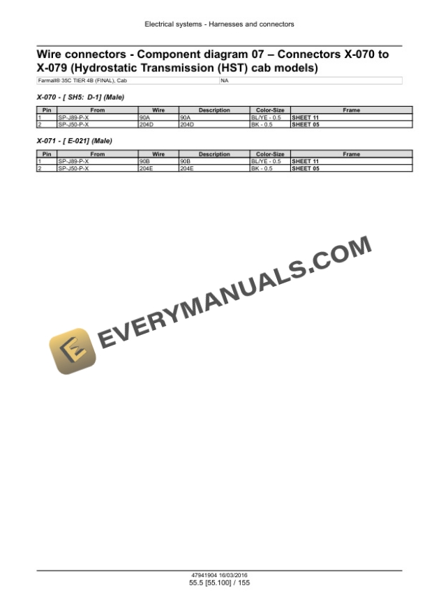 Case Farmall 30C, 35C Tier 4B (Final) Compact Tractor Service Manual 47998529-4