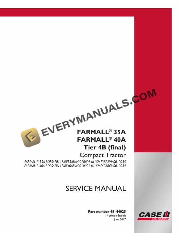 case farmall 35a 40a tier 4b final compact tractor service manual 48144025 1