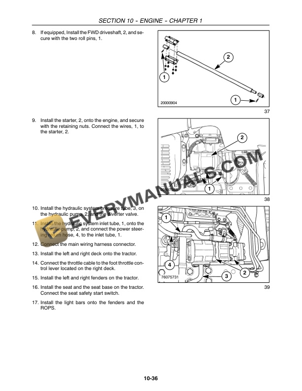 Case Farmall 40, 45, 50 Tractor Repair Manual 87473194-3