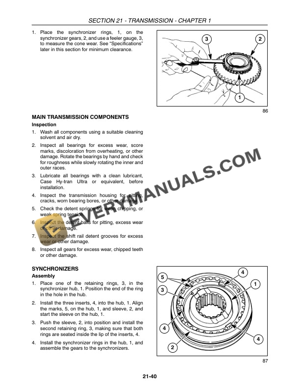 Case Farmall 40, 45, 50 Tractor Repair Manual 87473195-2