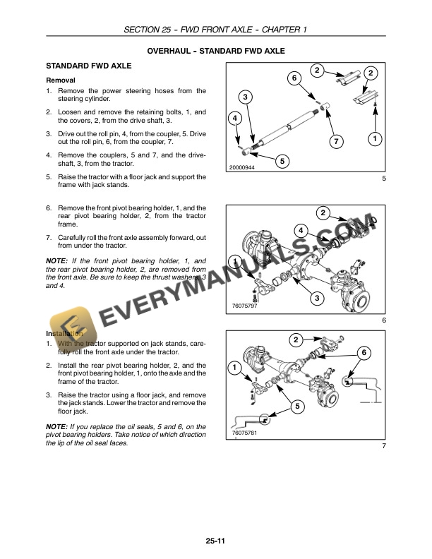 Case Farmall 40, 45, 50 Tractor Repair Manual 87473195-3